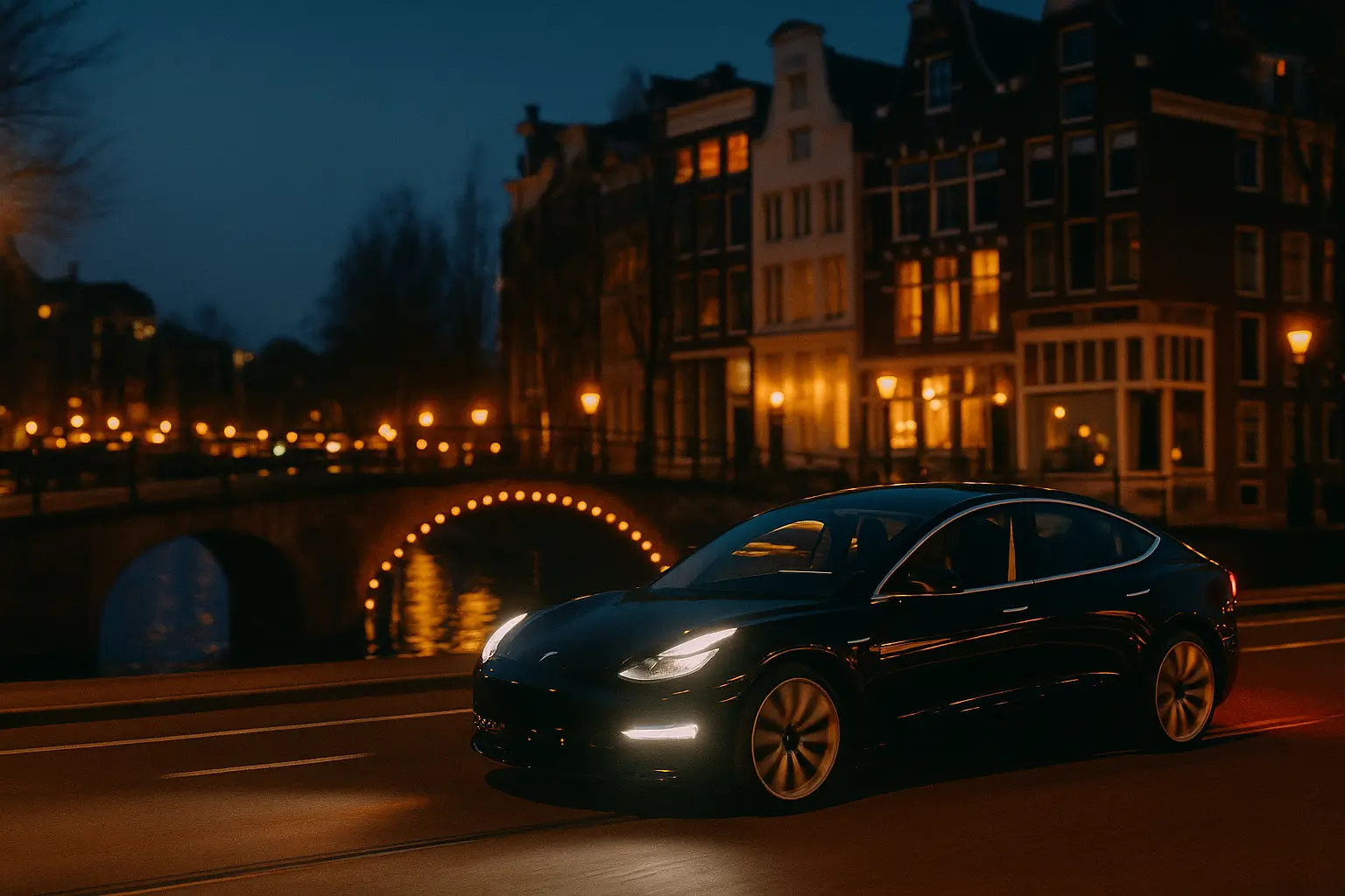 Een taxi van Taxi Amsterdam Centrale